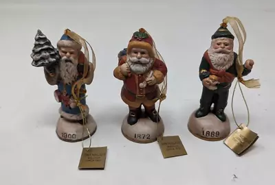 Memories Of Santa Vintage Christmas Ornaments Figures Lot Of 3 • $19.99