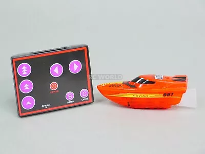 Remote Control RC Micro BOAT MINI RC Boat RC Toy + Extra Batteries  Orange  • $7.99