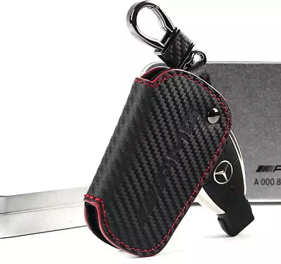 Genuine Style Carbon Fiber Key Cover Case For Mercedes Benz A CLA GLA C E S AMG • $82.95