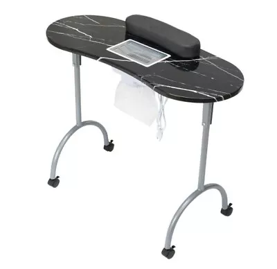 Foldable Manicure Table Nail Table Desk With Electric Dust Collector Portable • $120