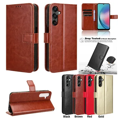 For Samsung A55 A35 A15 A05 Leather Phone Case Flip Wallet Card Slot Stand Cover • $10.24