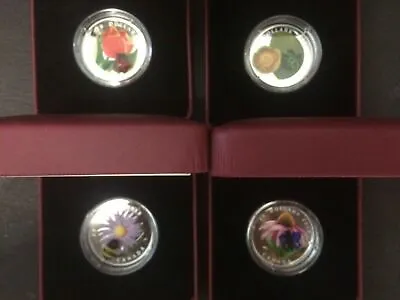 $1437.95 • Buy Canada 2011 Ladybug 2012 Bumble Bee 2013 Butterfly 2014 Frog Glass Silver Coin