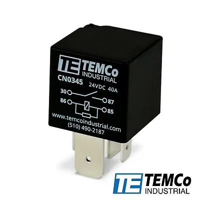 $9.70 • Buy TEMCo 24V 40A 4 Pin Bosch Style Automotive Relay SPST