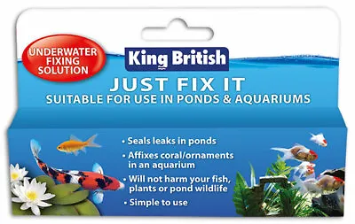 King British Just Fix It Underwater Fixing Solution Pond & Aquarium Sealant KB • £8.99