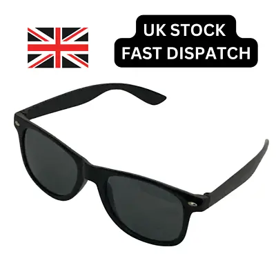 £3.49 • Buy Classic BLACK Sunglasses Lens Mens Ladies 80s Womens Retro Vintage Fashion UV400