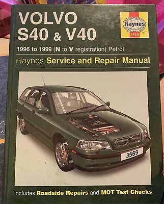 Haynes Volvo S40 V40 1996 Repair Manual 3569 USED • $5.04