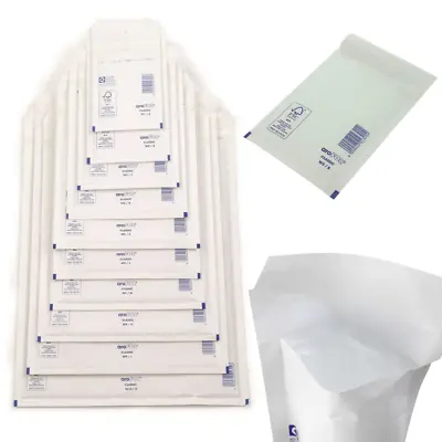 Bubble Lined White Padded Envelopes (10 Sizes) A5/a4/a3/cd's Postal • £3.98