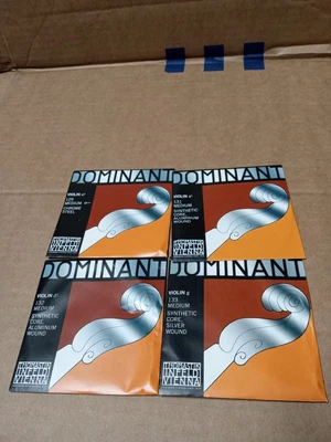 $29.99 • Buy Thomastik Dominant 4/4 Size Violin Strings 4/4 Set, Steel E String