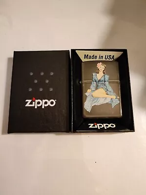 Zippo 214260 Pin Up Lady Lighter Case - No Inside Guts Insert • $67.44