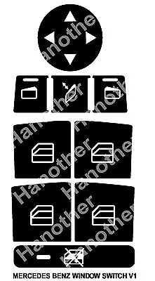 Mercedes-benz Window Button Decals Stickers W204 C250 C300 C350 • $11.95