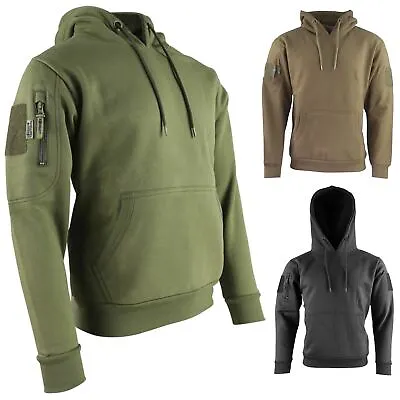 Kombat Tactical Hoodie Mens Work Military Army Hooded Fleece Lined Top S-3XL • £19.79