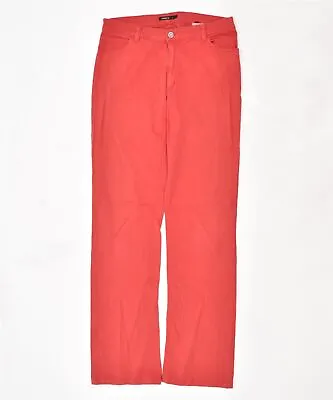 CERRUTI Womens Straight Jeans W32 L32 Red Cotton CI06 • £8.91
