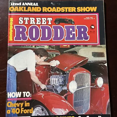 Vintage  Street Rodder Magazine~ June 1980~ Free Shipping • $7.99