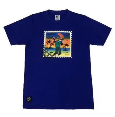 £12.99 • Buy City Fellaz Copenhagen 'Stamp' Print Royal Blue T-Shirt