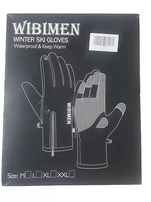 WIBIMEN -10℉ Ski Gloves 3M Thinsulate Winter Waterproof Gloves Size M • $11.99