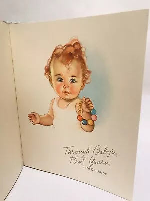 Vintage 1942 Baby Book By Dr. Allan Ron Dafoe Unused Through Baby’s First Years • $40