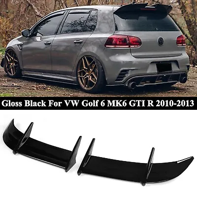 For VW Golf 6 MK6 GTI R 2010-2013 Gloss Blk Rear Roof Trunk Lip Wing Spoiler Kit • $54.99