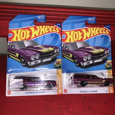 $3.75 • Buy Hot Wheels ‘70 Chevelle SS Wagon Kroger Exclusive Lot Of 2