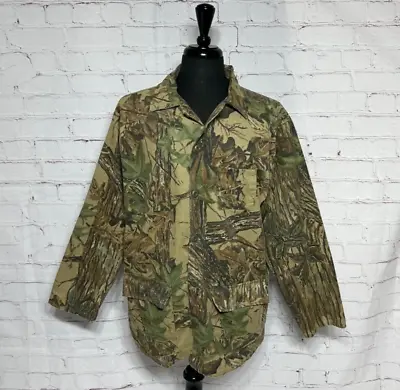 VTG Ranger USA MADE Realtree Camo Button Front Shirt Jacket Men's XL Hunting • $26.95