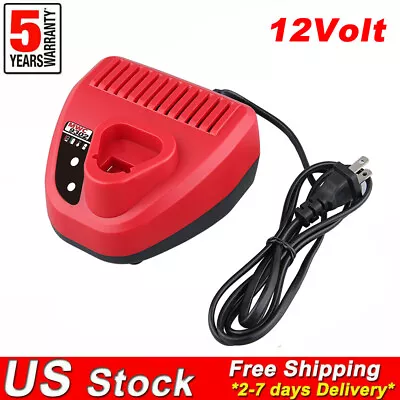 For Milwaukee M12 48-11-2401 48-11-2402 48-11-2420 12V Li-ion Battery Charger • $15.92