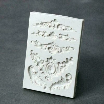 £4.56 • Buy Vintage Silicone Fondant Mould Relief Baroque Cake HOT Sugar UK Mold
