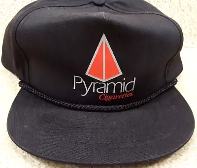 Gently Used Vintage Pyramid Cigarettes Snapback Adjustable Trucker Hat • $17