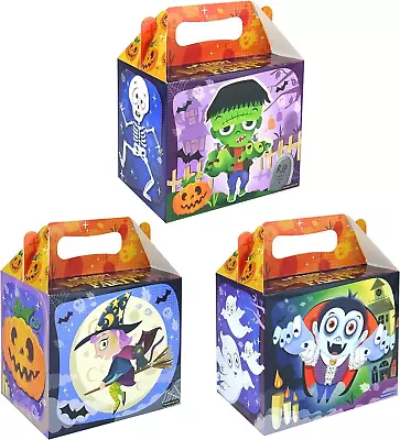 3 Pieces Kids Halloween Card Box Party Favor Lunch Sweet Boxes For Children • £3.98