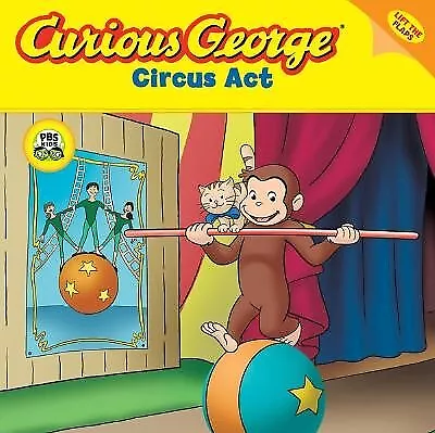 Curious George Circus ACT (Cgtv Lift-The-Flap 8x8) By Rey H. A. -Paperback • $23.66