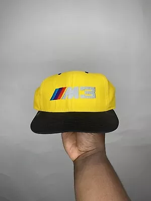 Vintage BMW M3 SnapBack Made In USA Yellow 90s  • $24.99