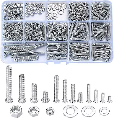 720 Pcs Nuts And Bolts Assortment Kit M3 M4 M5 Stainless Steel • $13.99