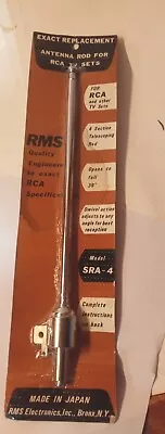 Vintage RMS Exact RCA TV Antenna Replacement 39  Model No. SRA-4 NOS NIB • $12.99