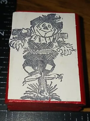 ScarecrowPaper TopUnknown Makerred Rubber Stamp(B29)  • $15