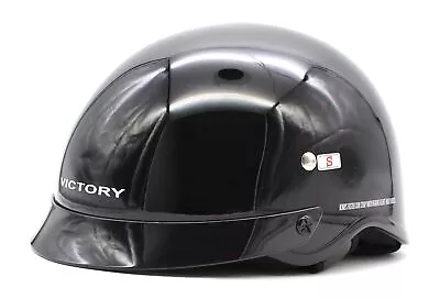 Victory Shortie Motorcycle Helmet Gloss Black Size S Part Number - 286128202 • $99.99