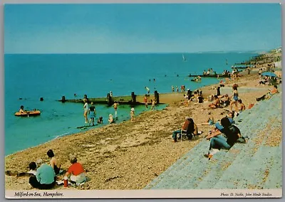 Milford-on-Sea Beach Hampshire England Postcard  • £5