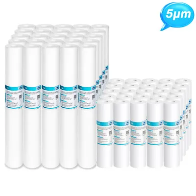 5 Micron 10 X2.5  / 20 X2.5  Sediment Water Filter Cartridge For Reverse Osmosis • $16.52