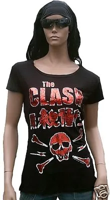 £41.06 • Buy Amplified Official The Clash Skull Foil Print Rock Star Vip Rare T-SHIRT G.S
