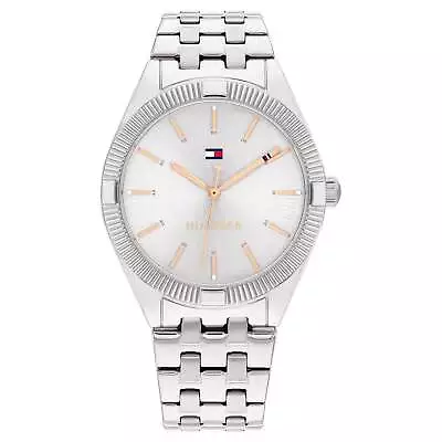 Tommy Hilfiger Stainless Steel Silver White Dial Women's Watch - 1782548 • $149