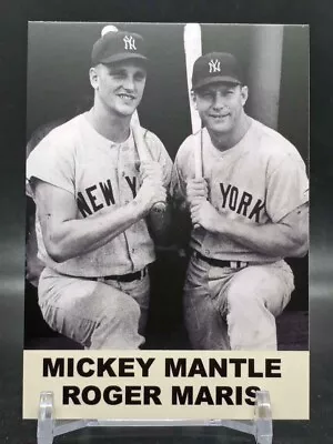 Mickey Mantle Roger Maris 1988 Baseball Card Kingdom New York Yankees • $7.88