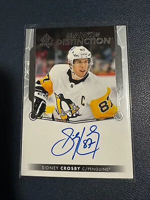 2022-23 Upper Deck SP Authentic Marks Of Distinction Sidney Crosby 21/25 MD-SC • $450