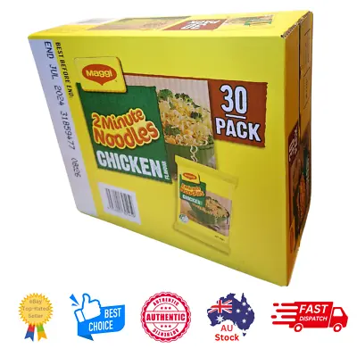 MAGGI 2 Minute Instant Noodles Chicken Flavour 30 Pack • $47.89