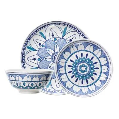 $69.99 • Buy Ambrosia Easton 12 Piece Dinner Set In Blue