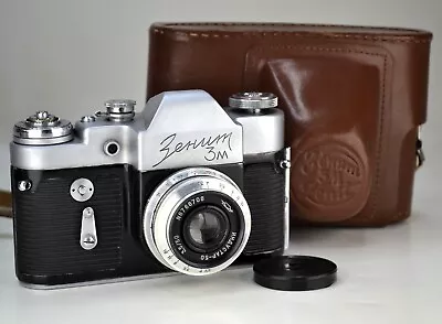 1963 SOVIET USSR  ZENIT-3M  SLR Camera + 1967 INDUSTAR-50 LENS F3.5/50 M39 (6) • $79.99