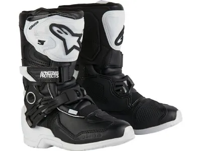 Alpinestars Tech 3s Youth White Black Motocross ATV MX Offroad Boots  1 • $301.43