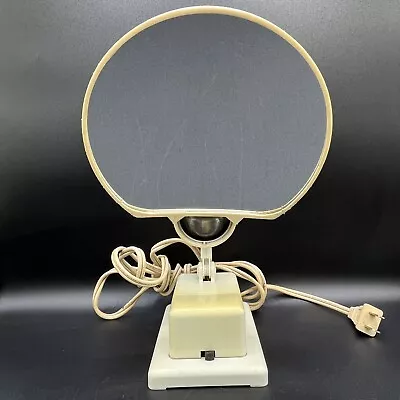 Vintage Makeup Mirror Lighted Magnified 12.75” X 7” Portable Table Top Wall • $29.99