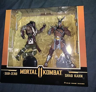 McFarlane Toys Mortal Kombat 11 2 Pack Sub Zero Vs Shao Kahn 7” Figures NEW • $39.95