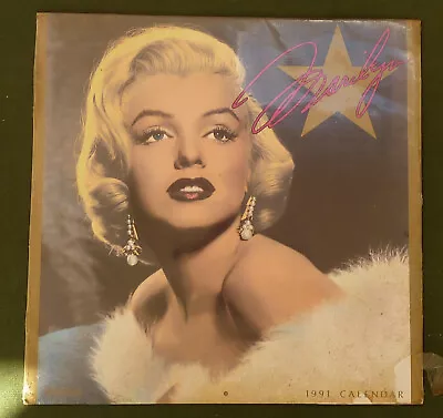 Marilyn Monroe 1991 Vintage Retro Official Calendar • £19