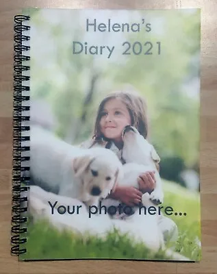 £9.99 • Buy Your Photo Softback Printed Personalised Diary Any Date & Name, A5 Size