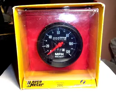 Autometer 2692 Z-Series 3-3/8  MECHANICAL SPEEDOMETER Gauge  0-120 MPH • $132.99