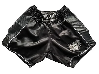Limited Edition Infightstyle Muay Thai Dolce Carbon Retro Muay Thai Shorts • $41.99