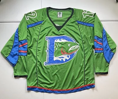 Denver Cutthroats Hockey Jersey Men’s XL Green ECHL Minor League #12 AHL NHL • $49.95